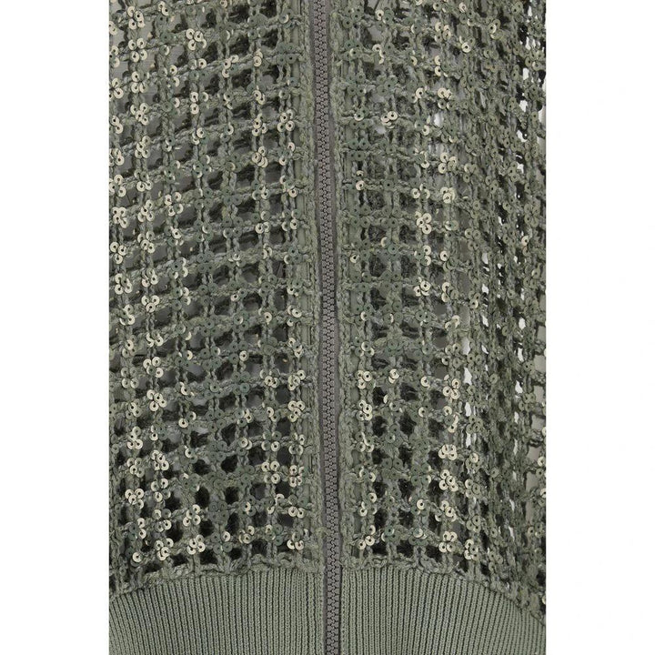 Brunello Cucinelli Sample Sale Brunello Cucinelli Bicolor Silk Bomber - | Designer outlet