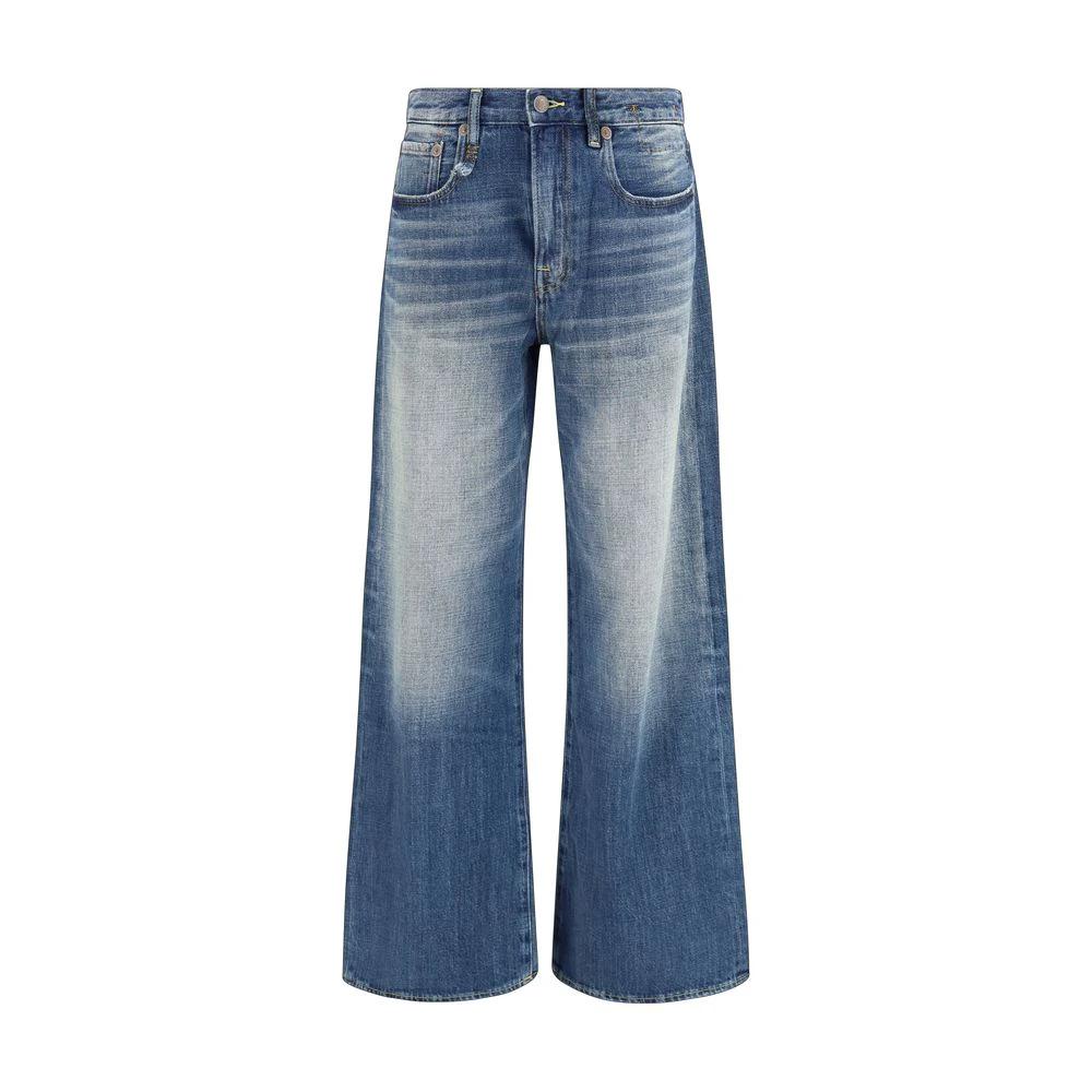 R13 Sample Sale R13 Blue Cotton Relaxed Fit Jeans - | Designer outlet
