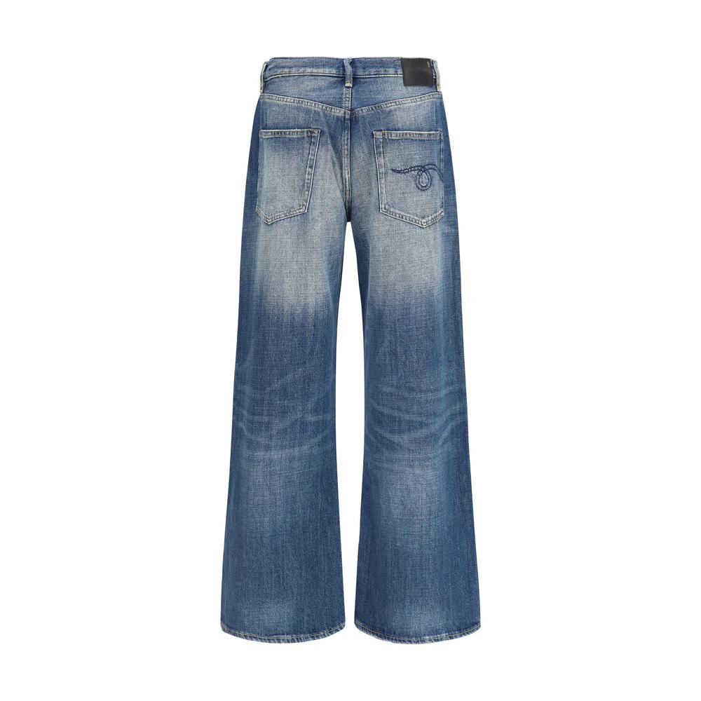 R13 Sample Sale R13 Blue Cotton Relaxed Fit Jeans - | Designer outlet