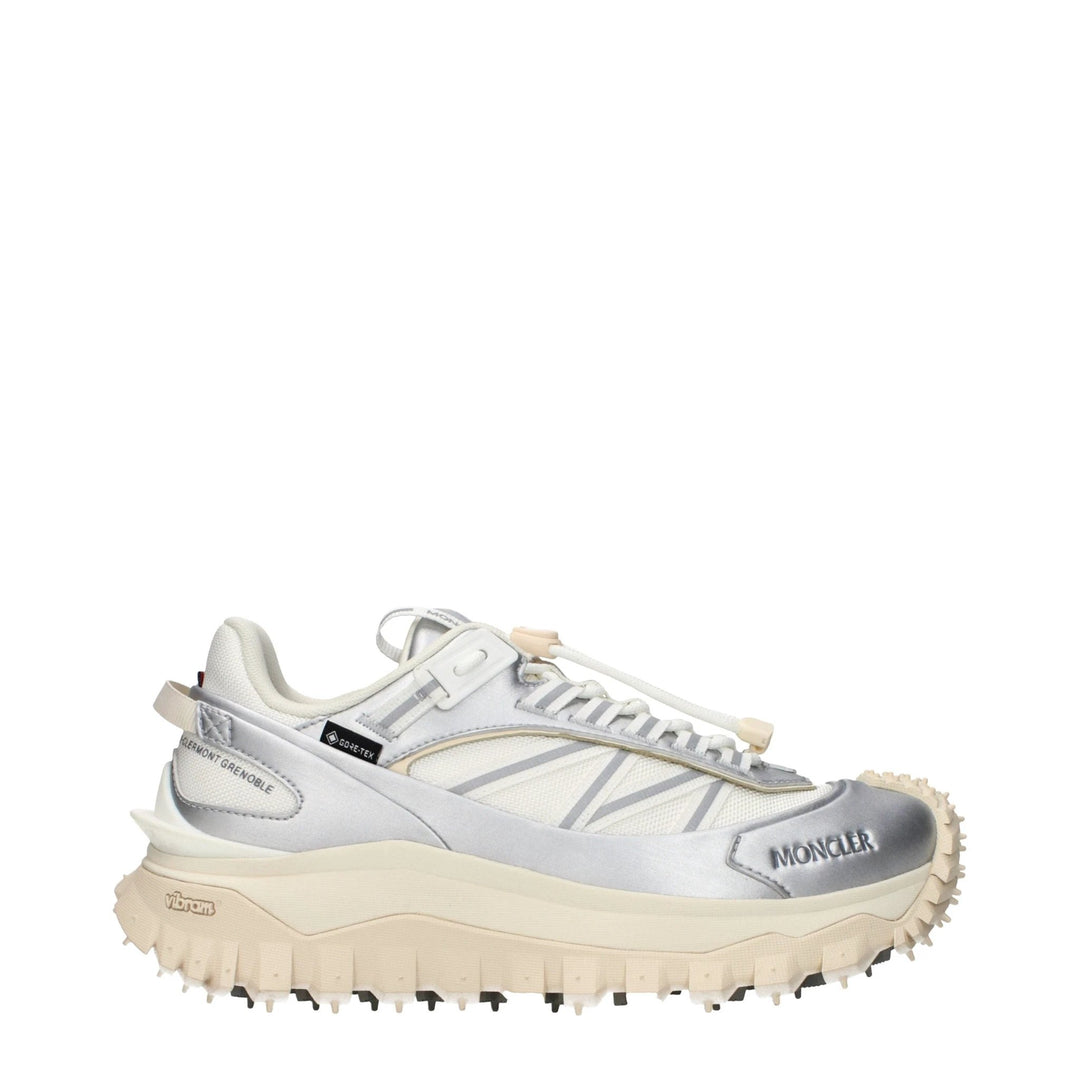 Moncler Sample Sale Moncler Gray Fabric Athletic Sneakers - | Designer outlet