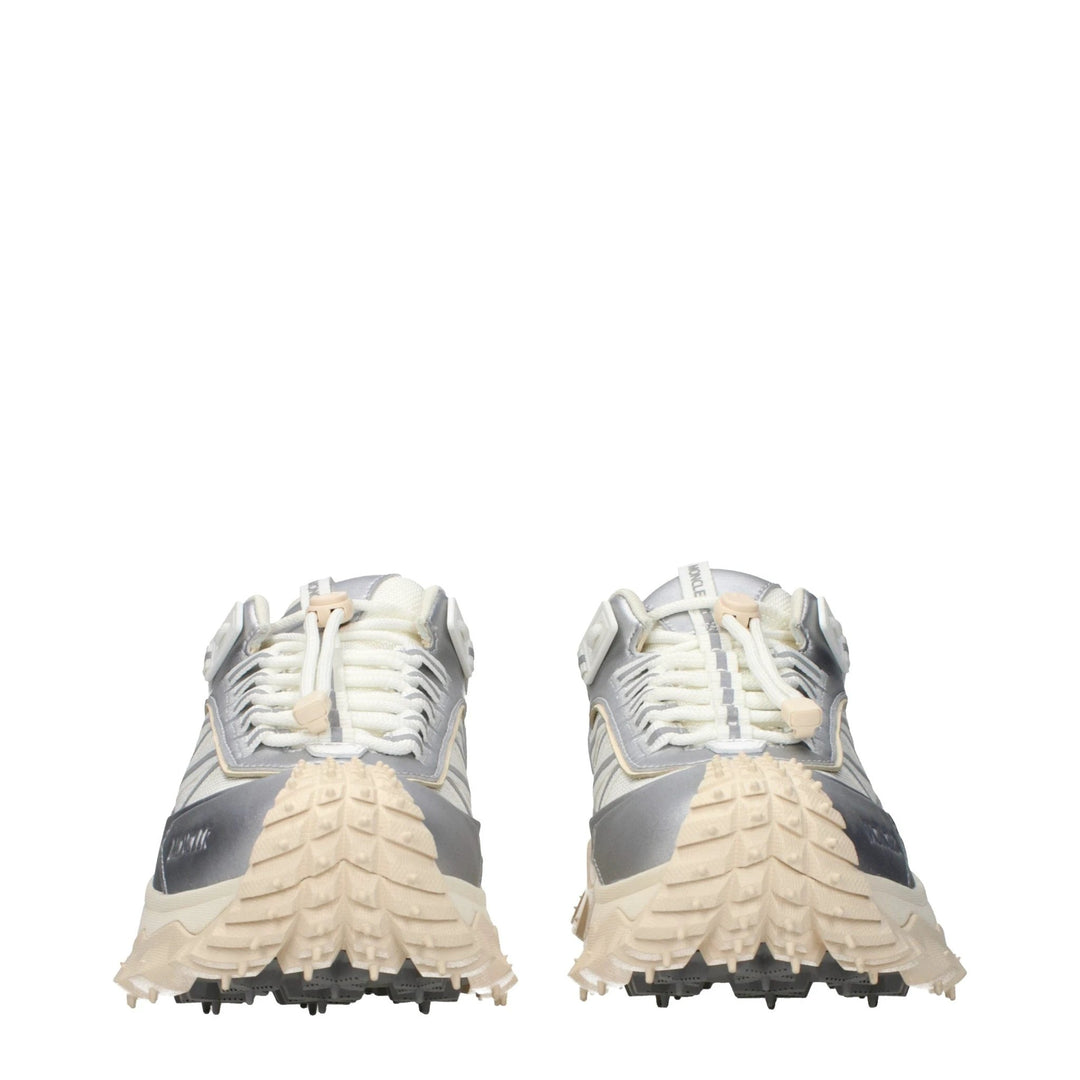 Moncler Gray Fabric Athletic Sneakers