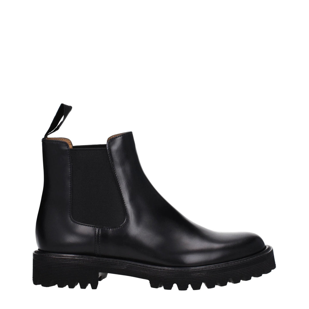 Church's Sample Sale Church's Black Leather Ankle Boots - | Designer outlet