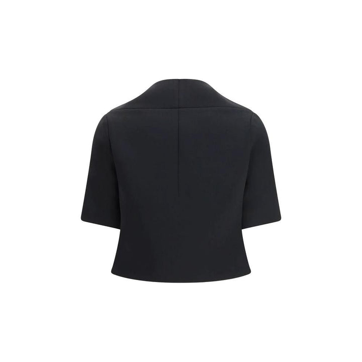 Khaite Sample Sale Khaite Black Polyester Biker Jacket - | Designer outlet