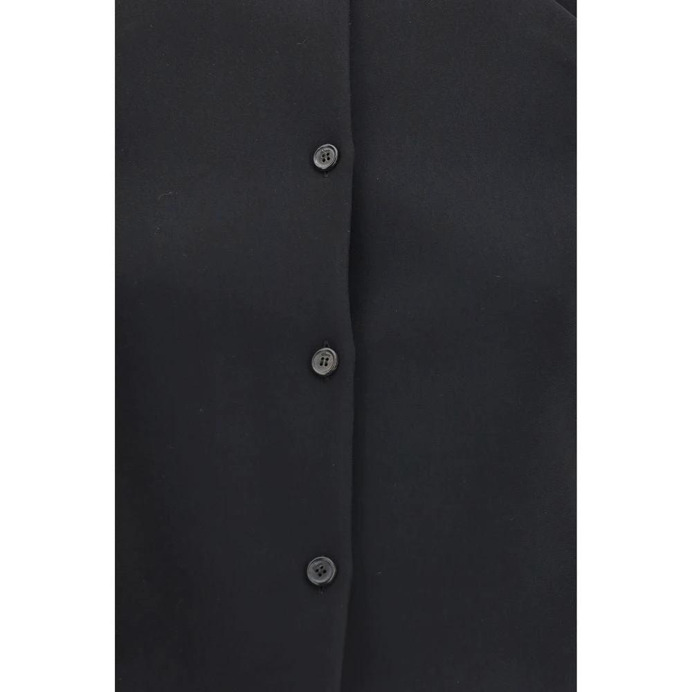 Khaite Sample Sale Khaite Black Polyester Biker Jacket - | Designer outlet