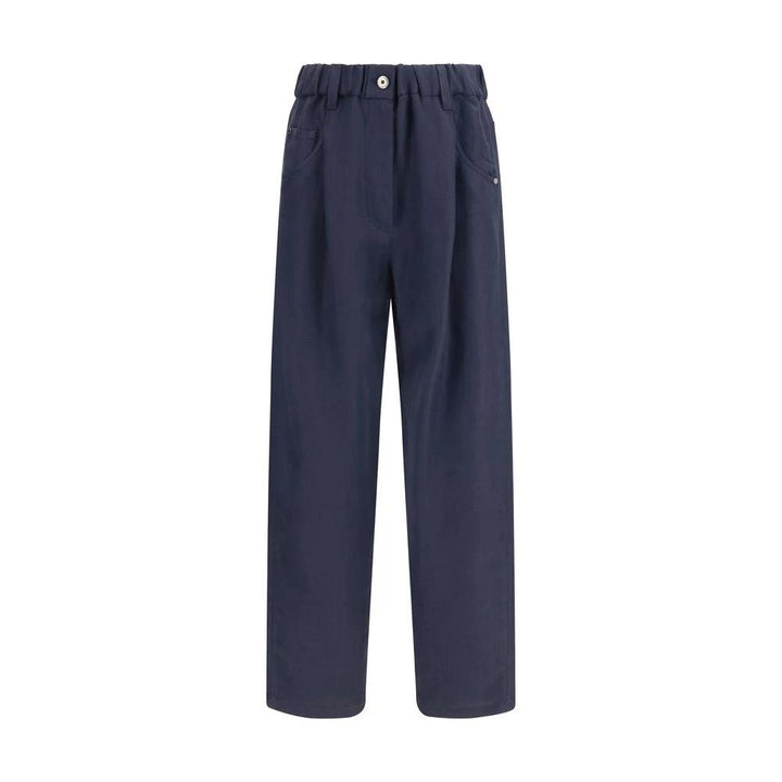 Brunello Cucinelli Sample Sale Brunello Cucinelli Blue Viscose Casual Pants - | Designer outlet
