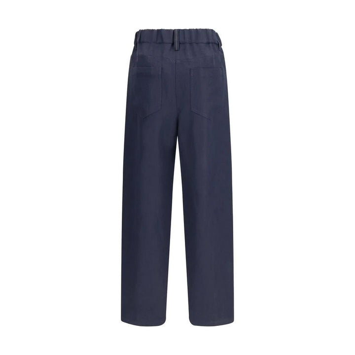 Brunello Cucinelli Sample Sale Brunello Cucinelli Blue Viscose Casual Pants - | Designer outlet