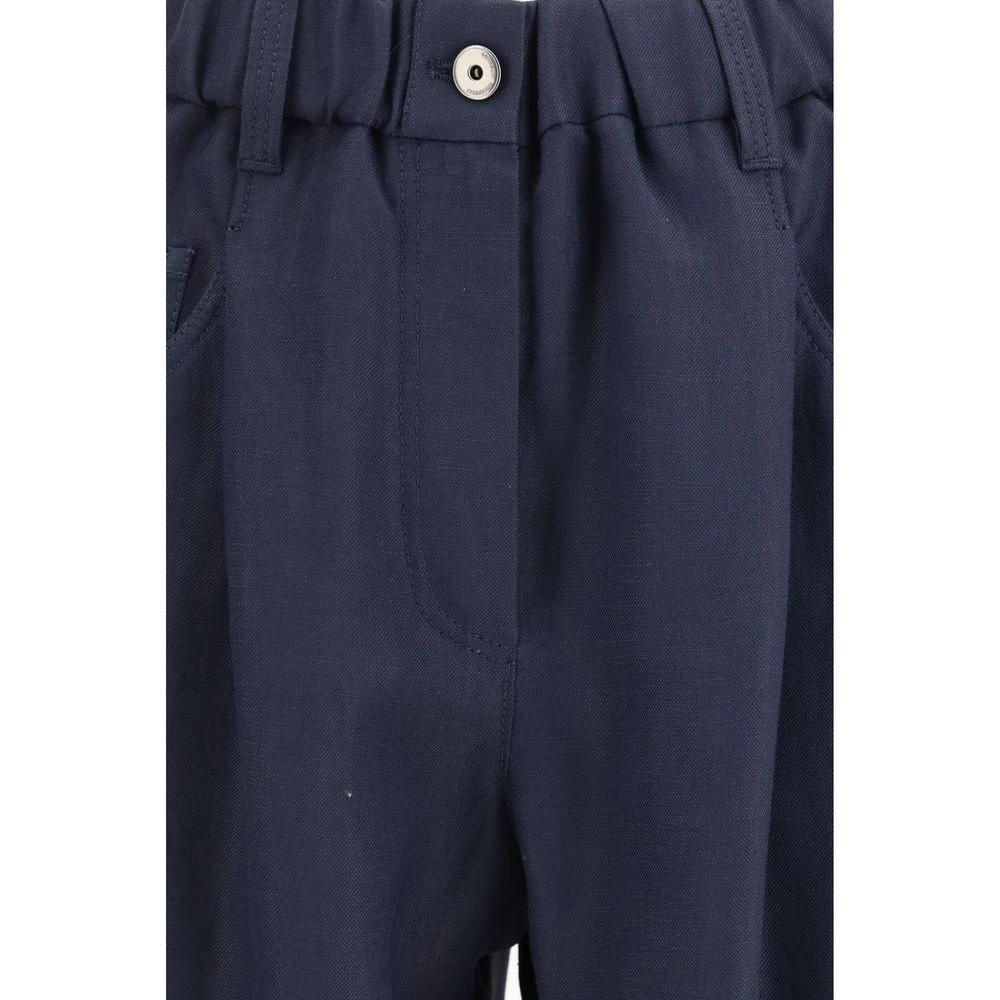Brunello Cucinelli Sample Sale Brunello Cucinelli Blue Viscose Casual Pants - | Designer outlet