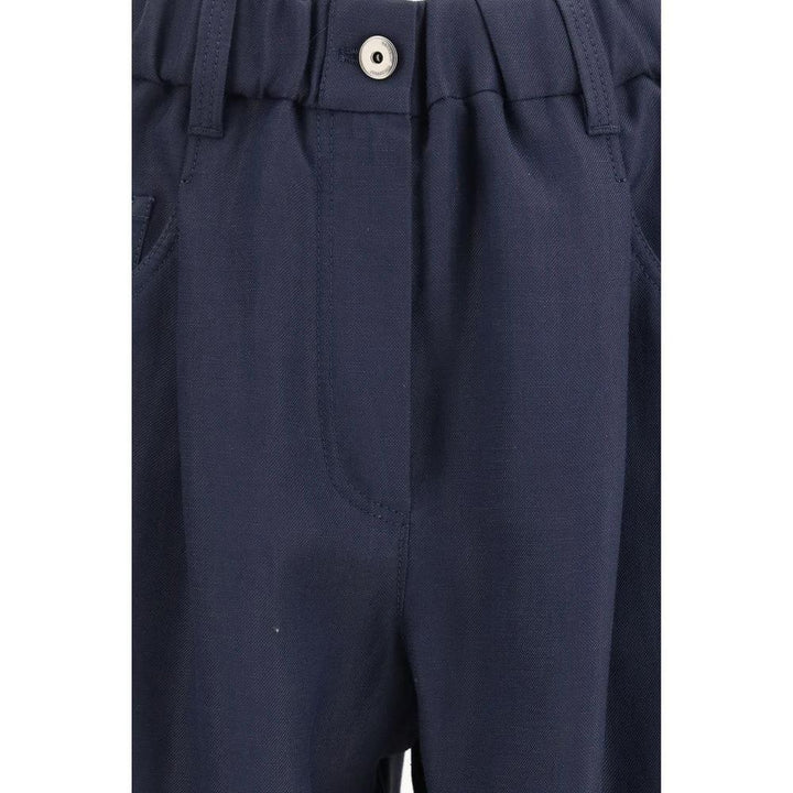 Brunello Cucinelli Sample Sale Brunello Cucinelli Blue Viscose Casual Pants - | Designer outlet
