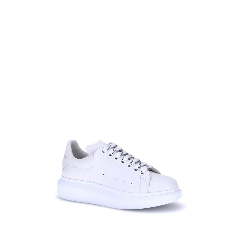 Alexander McQueen Sample Sale Alexander McQueen White Calf Leather Bos Taurus Platform Sneakers - | Designer outlet