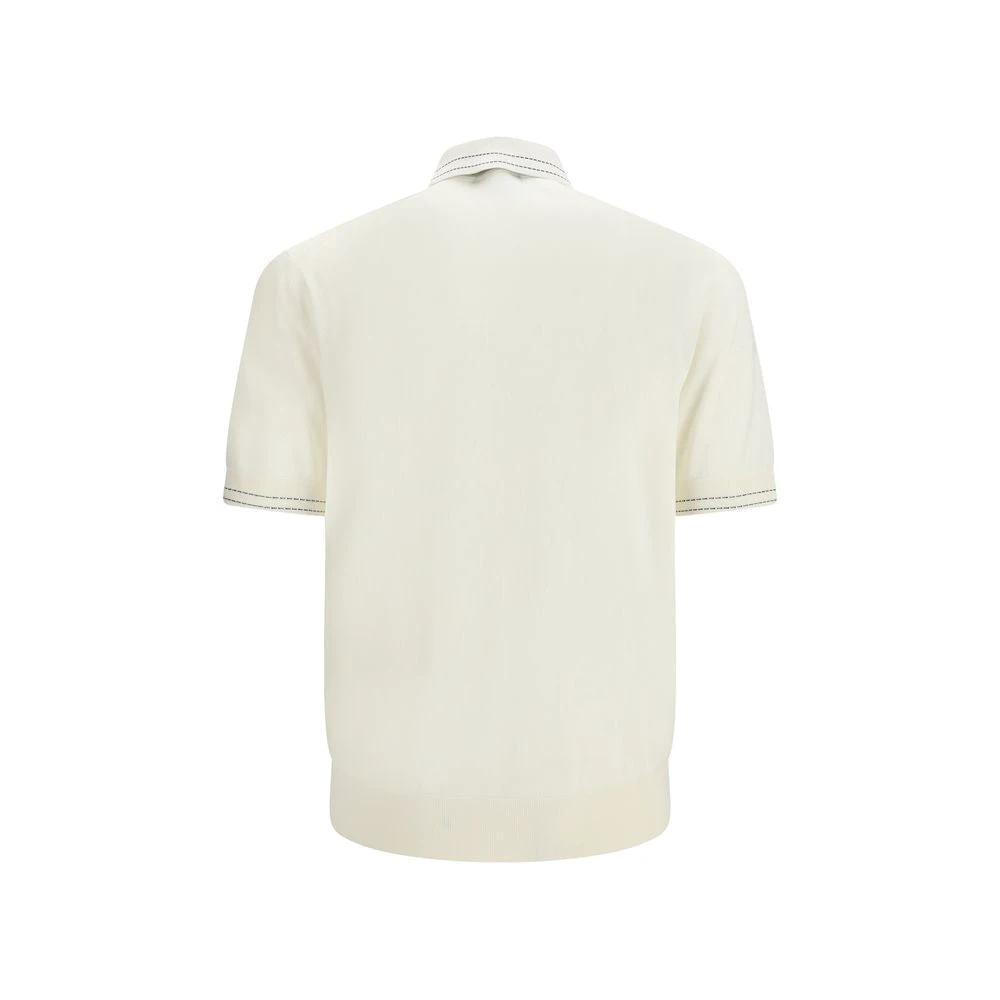 Dolce &amp; Gabbana Sample Sale Dolce &amp; Gabbana Beige Silk Polo Shirt - | Designer outlet
