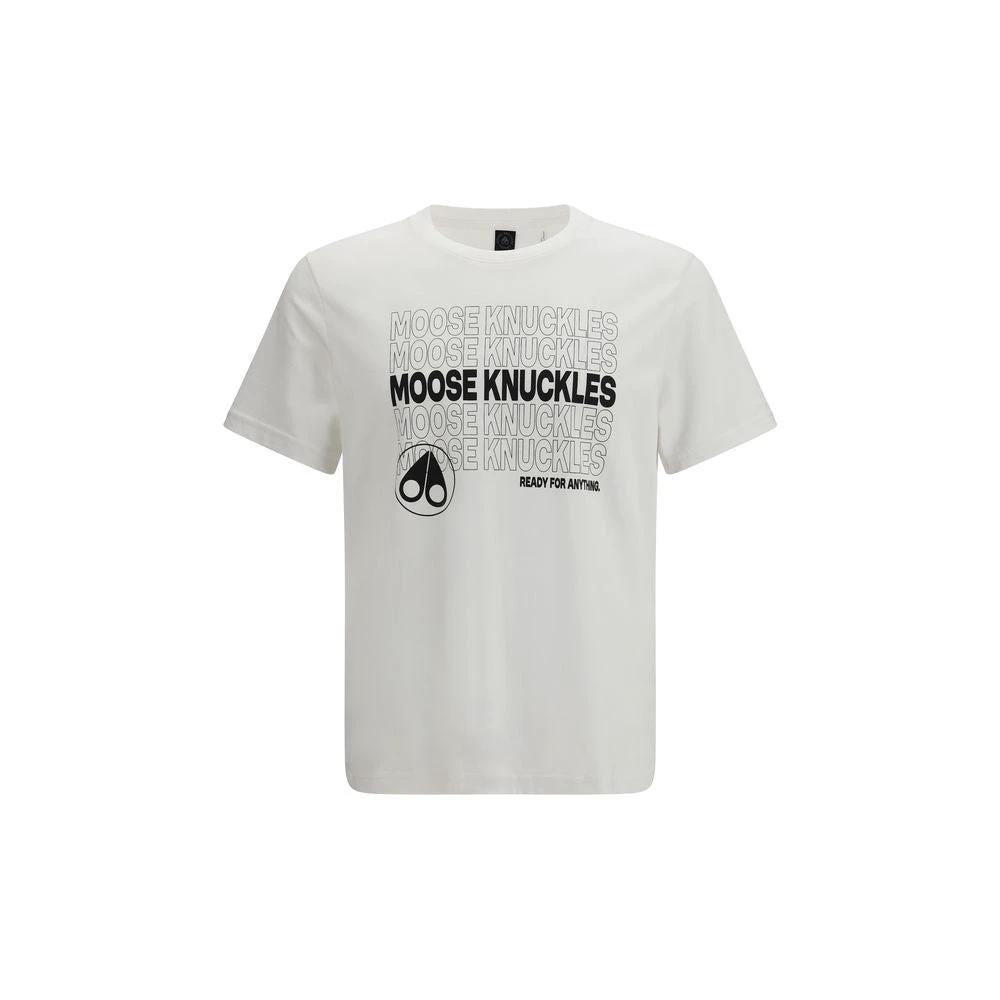 Moose Knuckles Sample Sale Moose Knuckles White Cotton T-Shirt - | Designer outlet