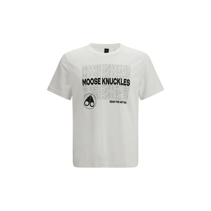 Moose Knuckles Sample Sale Moose Knuckles White Cotton T-Shirt - | Designer outlet