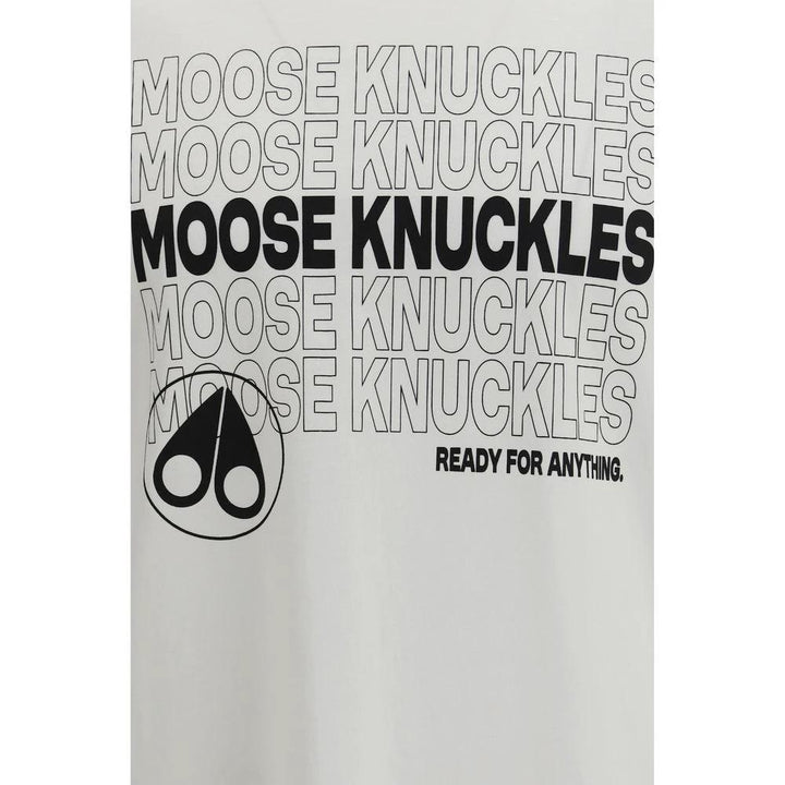 Moose Knuckles Sample Sale Moose Knuckles White Cotton T-Shirt - | Designer outlet