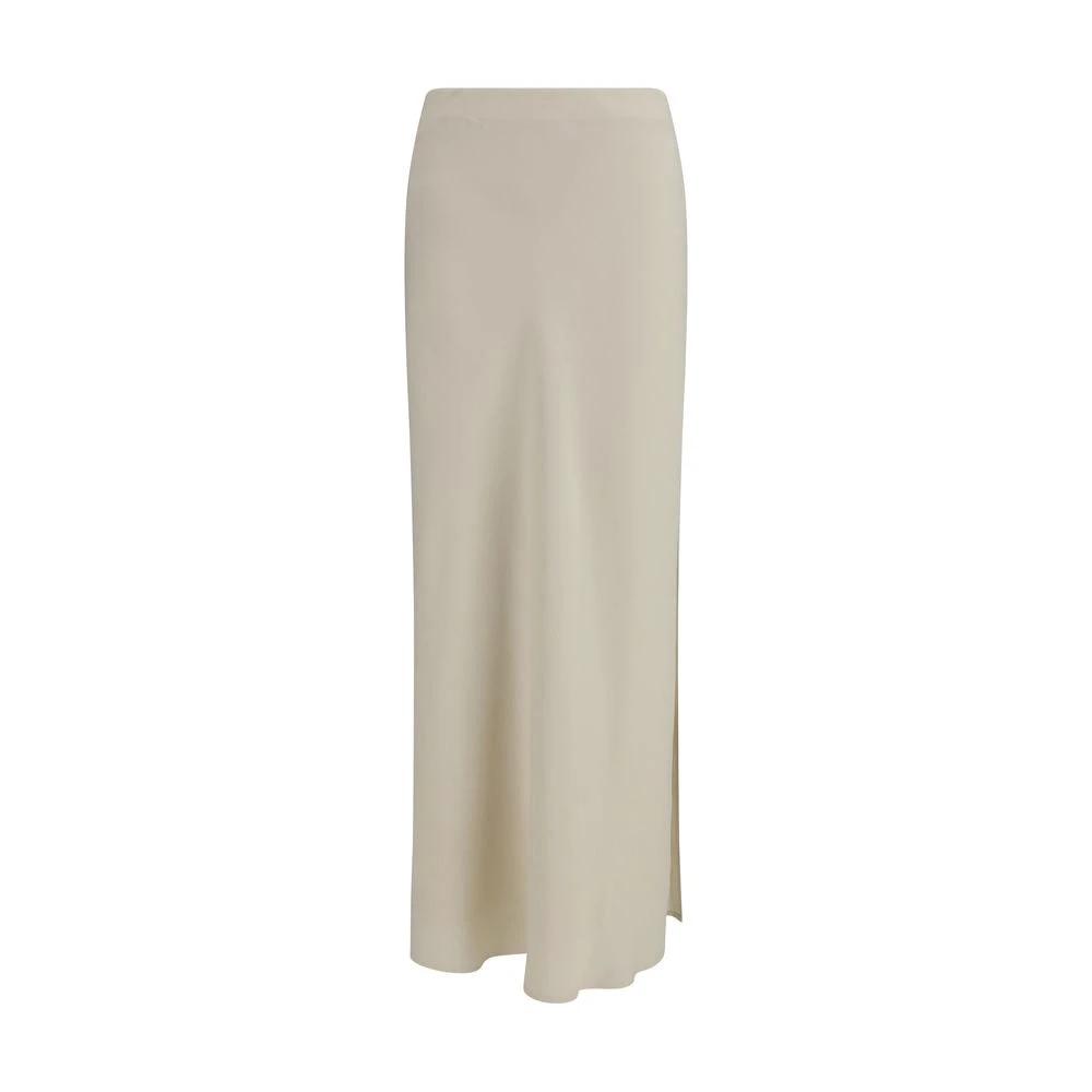 Brunello Cucinelli Sample Sale Brunello Cucinelli Beige Viscose Long Skirt - | Designer outlet