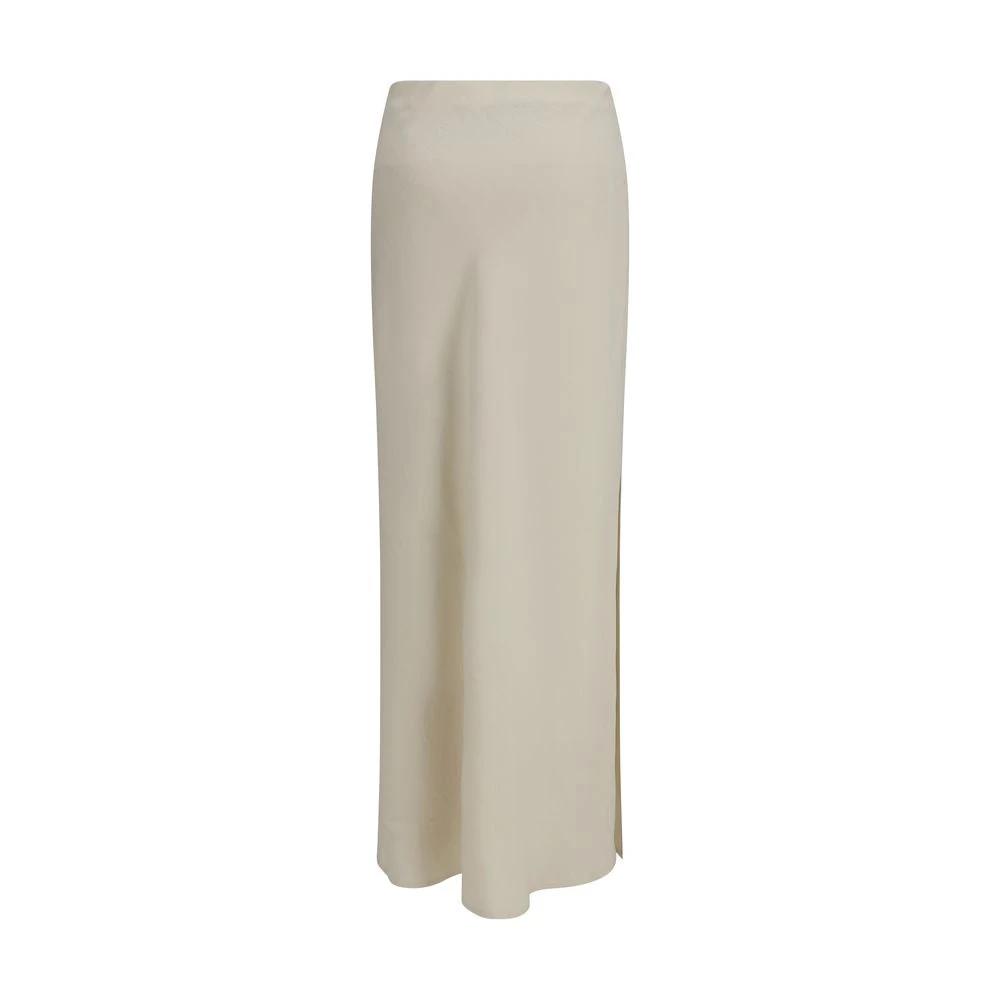 Brunello Cucinelli Sample Sale Brunello Cucinelli Beige Viscose Long Skirt - | Designer outlet