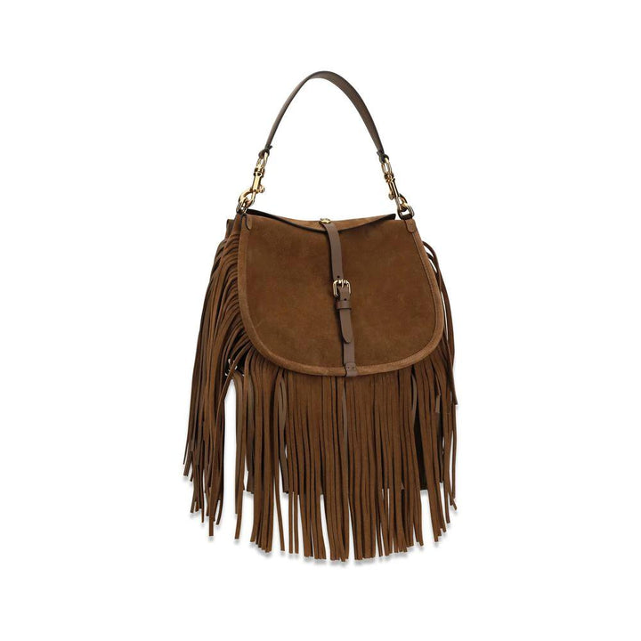 Etro Sample Sale Etro Brown Calf Leather Bos Taurus Shoulder Bag - | Designer outlet