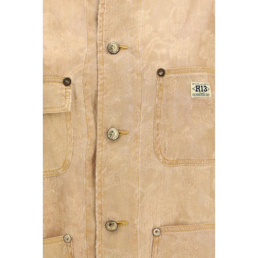 R13 Sample Sale R13 Orange Linen Coat - | Designer outlet