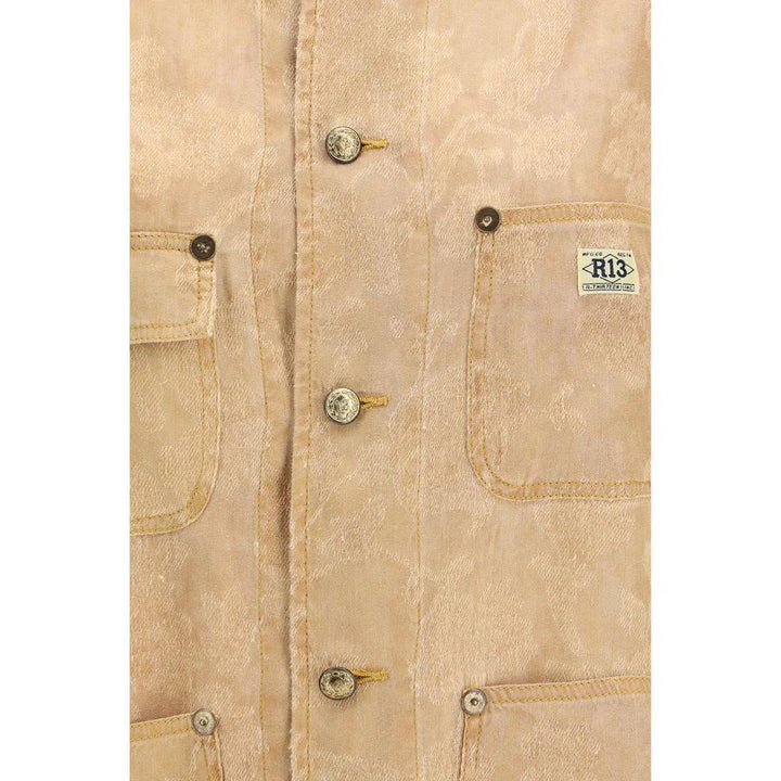 R13 Sample Sale R13 Orange Linen Coat - | Designer outlet