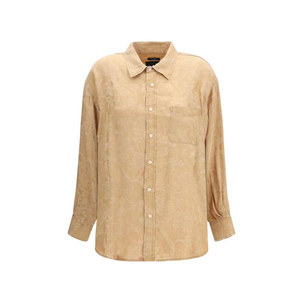 R13 Sample Sale R13 Orange Viscose Shirt - | Designer outlet