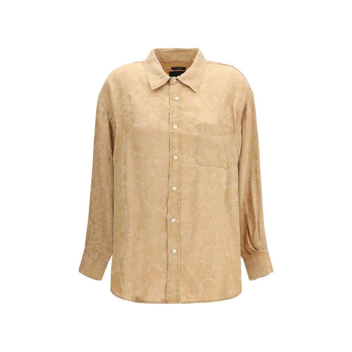 R13 Sample Sale R13 Orange Viscose Shirt - | Designer outlet