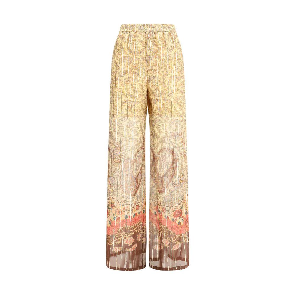 Valentino Sample Sale Valentino Multicolor Silk Casual Pants - | Designer outlet