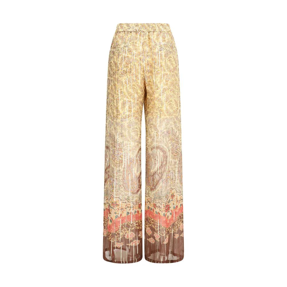 Valentino Sample Sale Valentino Multicolor Silk Casual Pants - | Designer outlet