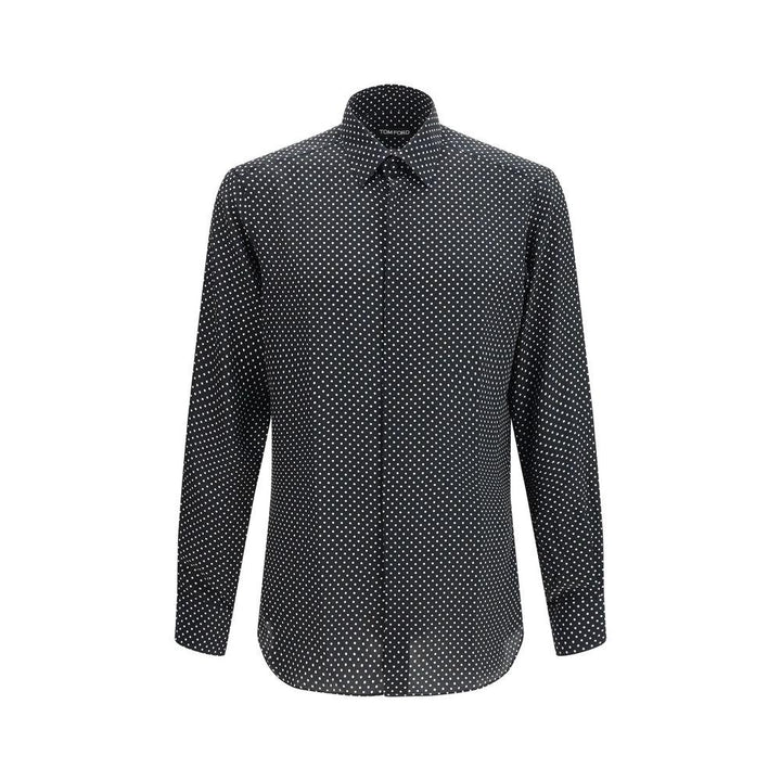 Tom Ford Black Silk Pattern Shirt