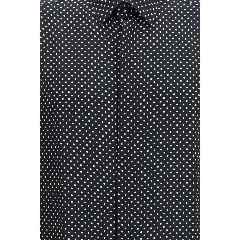 Tom Ford Black Silk Pattern Shirt