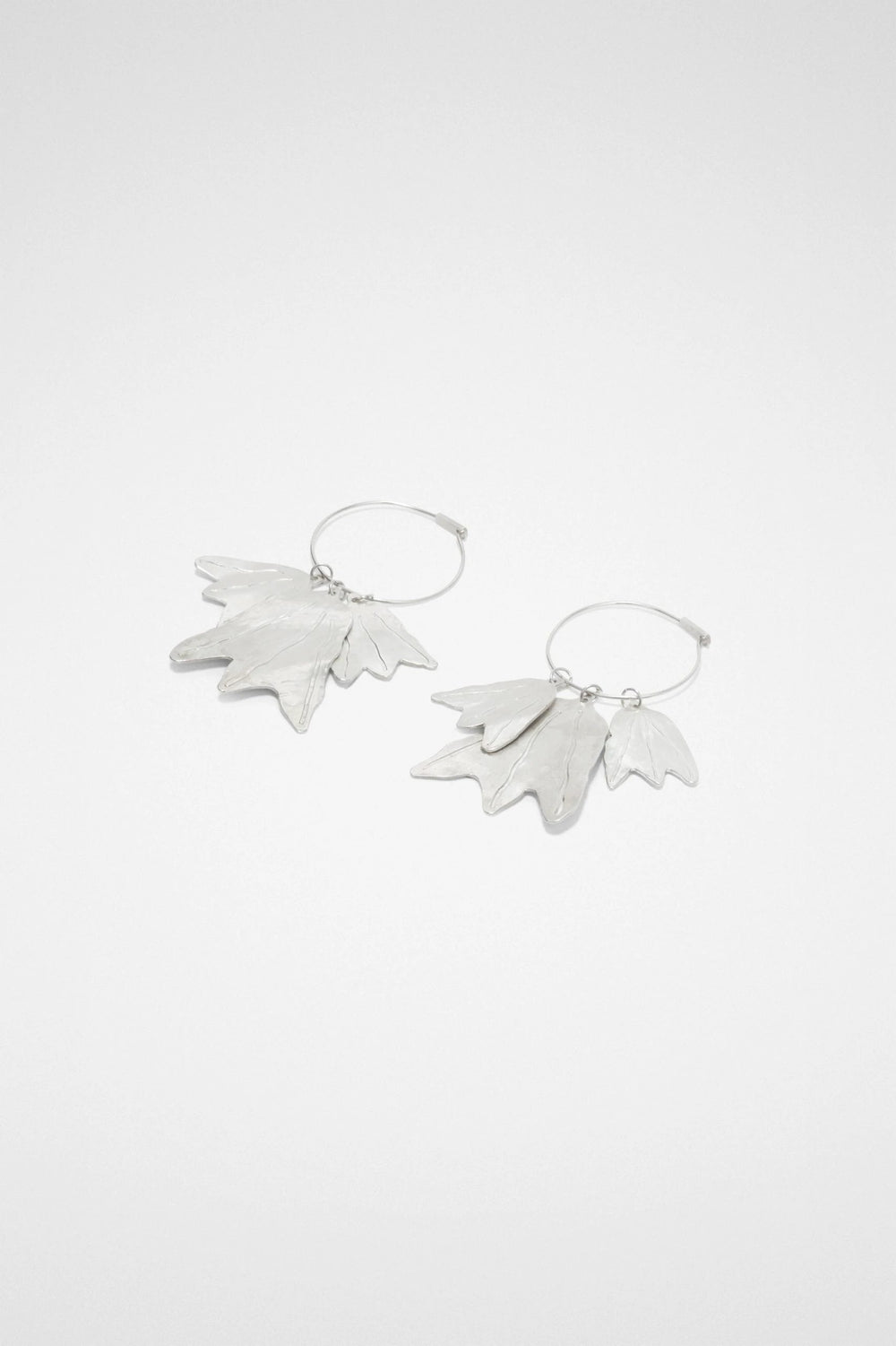 Jil Sander Sample Sale Jil Sander Silver Fibres Earrings - | Designer outlet
