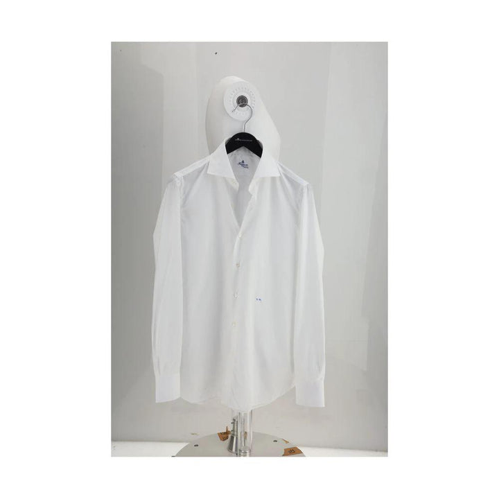 Finamore Sample Sale Finamore White Cotton Shirt - | Designer outlet