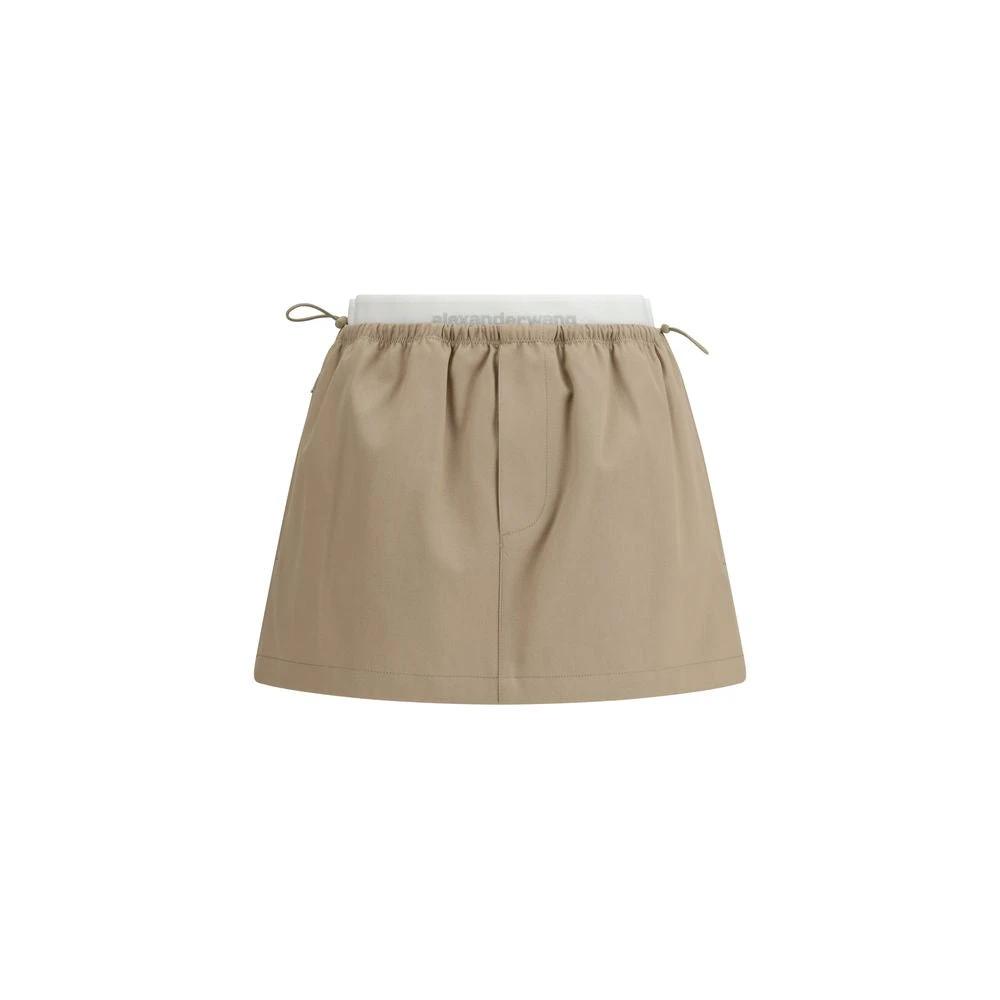 Alexander Wang Sample Sale Alexander Wang Beige Cotton Mini Skirt - | Designer outlet