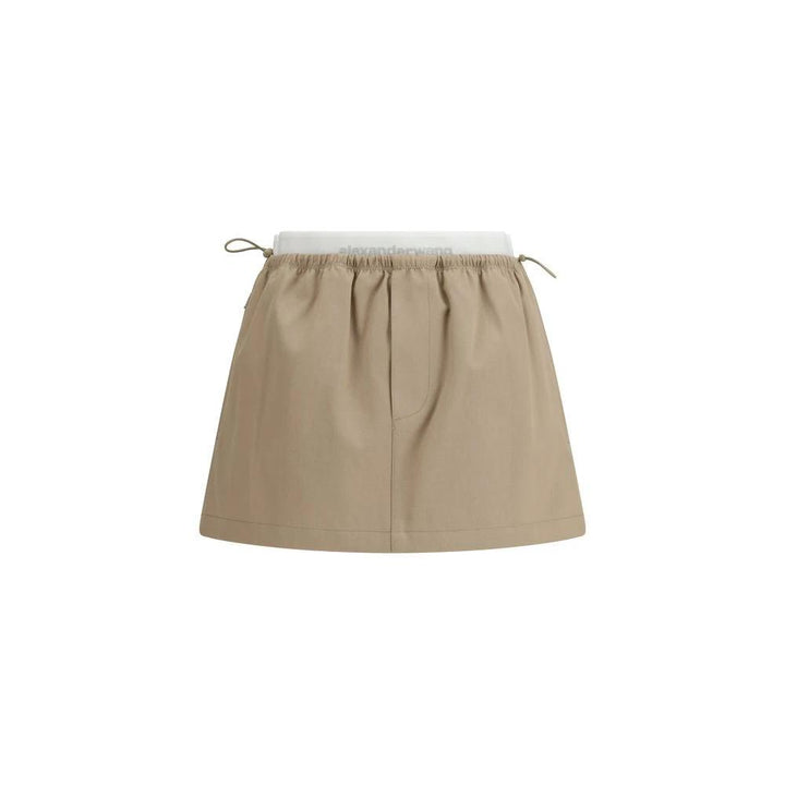 Alexander Wang Sample Sale Alexander Wang Beige Cotton Mini Skirt - | Designer outlet
