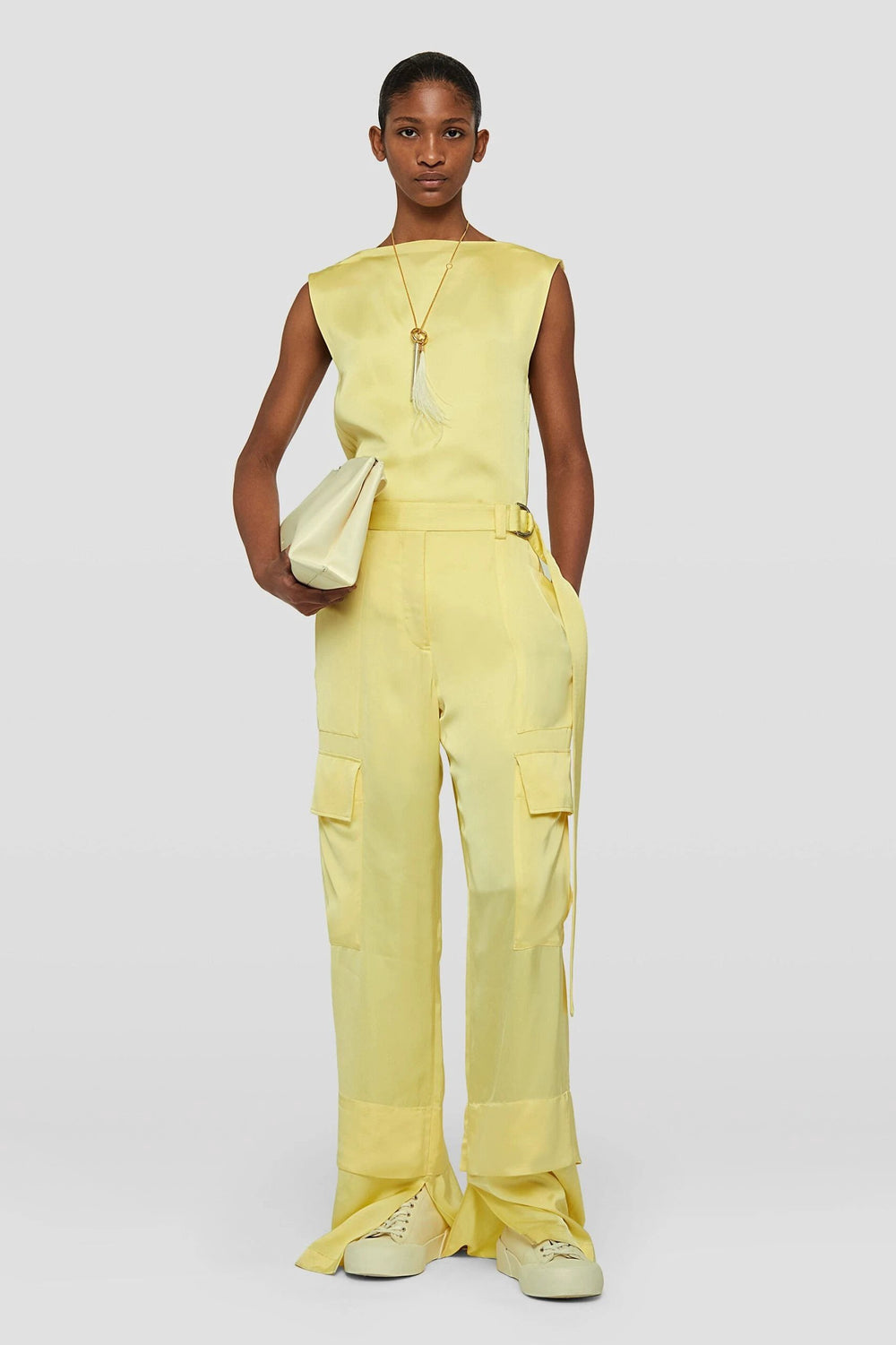 Jil Sander Sample Sale Jil Sander Yellow Fibres Tank Tops - | Designer outlet