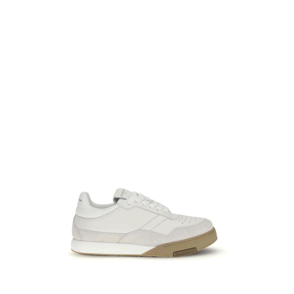 Givenchy Sample Sale Givenchy White Calf Leather Bos Taurus Chunky Sneakers - | Designer outlet