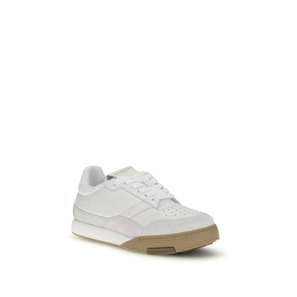 Givenchy Sample Sale Givenchy White Calf Leather Bos Taurus Chunky Sneakers - | Designer outlet