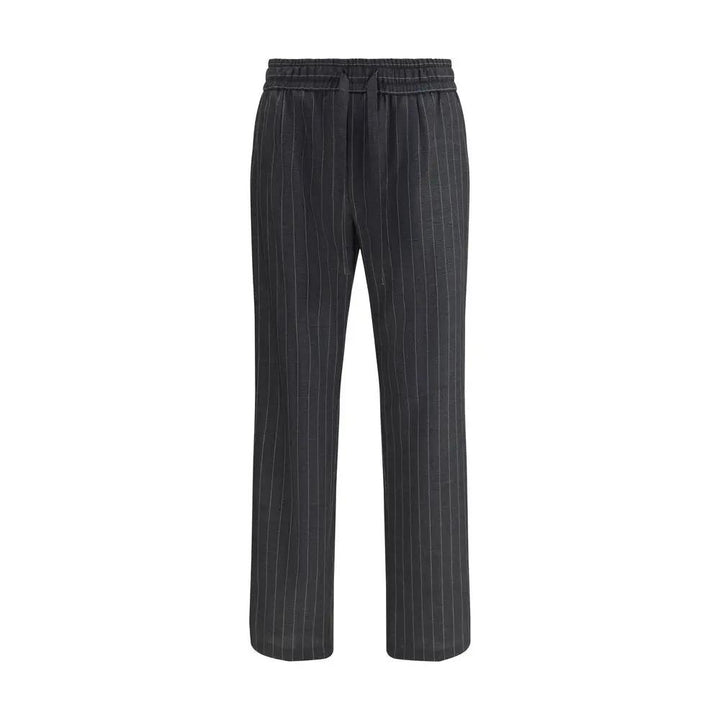 Dolce &amp; Gabbana Gray Wool Oves Aries Casual Pants