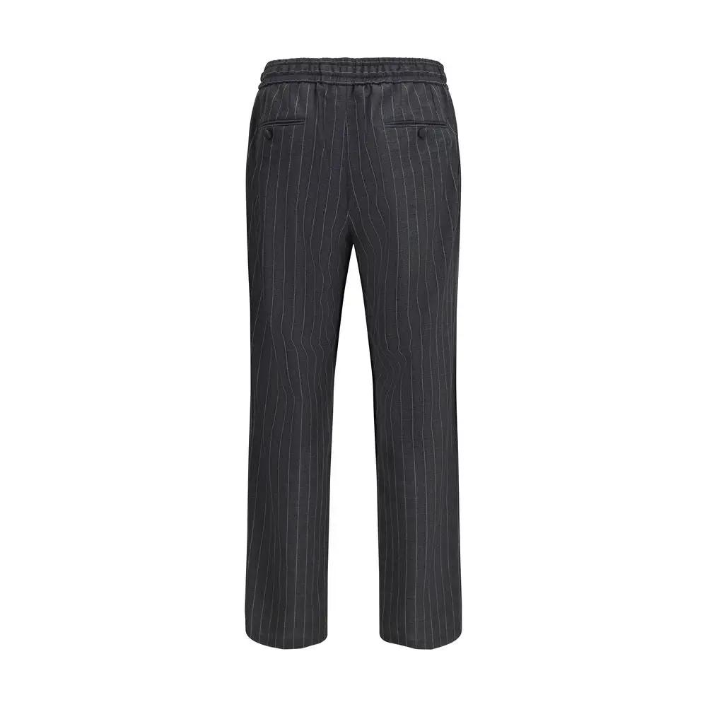 Dolce &amp; Gabbana Gray Wool Oves Aries Casual Pants