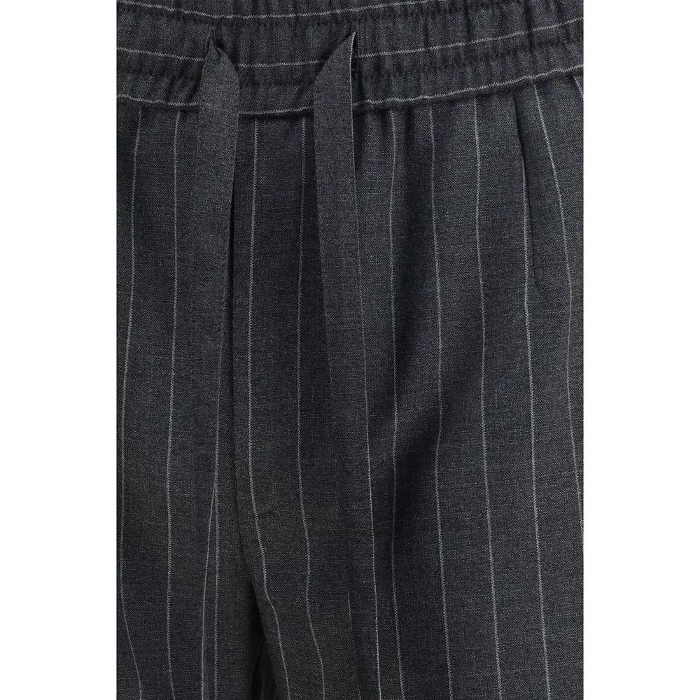 Dolce &amp; Gabbana Gray Wool Oves Aries Casual Pants