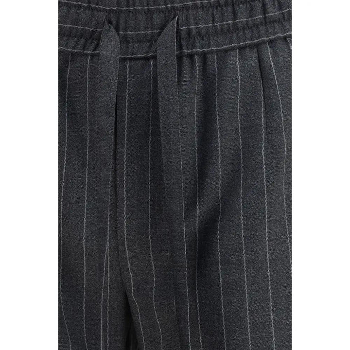 Dolce &amp; Gabbana Gray Wool Oves Aries Casual Pants