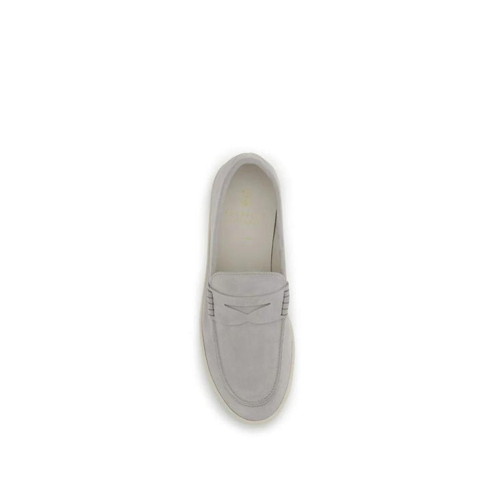 Brunello Cucinelli Sample Sale Brunello Cucinelli Beige Calf Leather Bos Taurus Slip-On Loafers - | Designer outlet