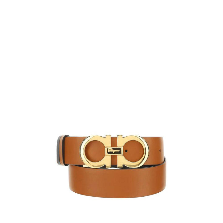 Ferragamo Sample Sale Ferragamo Brown Calf Leather Bos Taurus Regular Belt - | Designer outlet