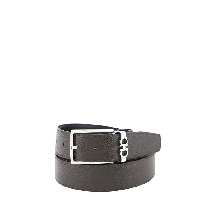 Ferragamo Sample Sale Ferragamo Black Calf Leather Bos Taurus Regular Belt - | Designer outlet