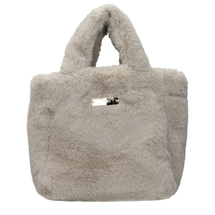 Herno Gray Fur Handbag