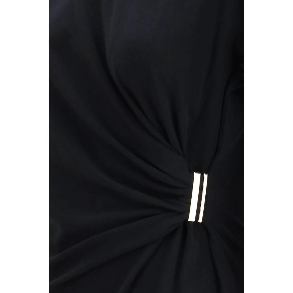 PINKO Black Cotton T-Shirt