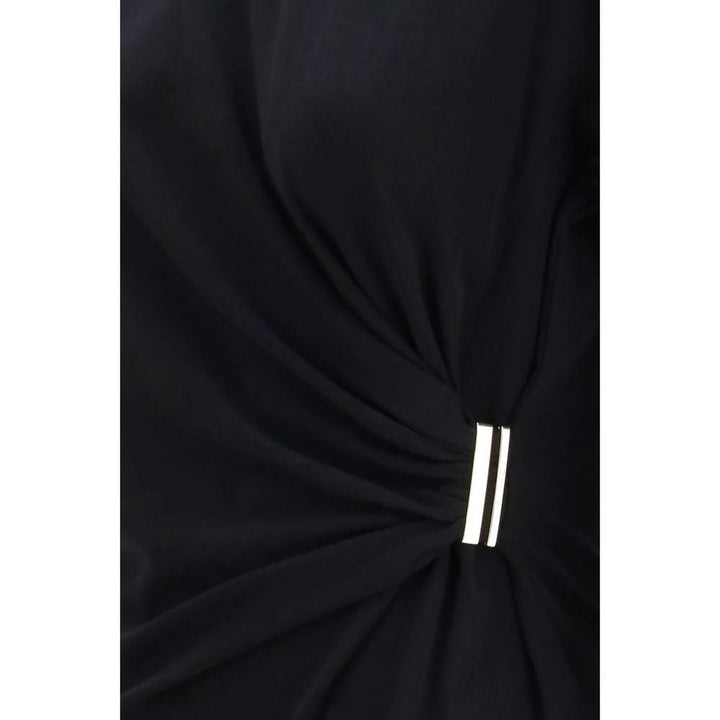 PINKO Black Cotton T-Shirt