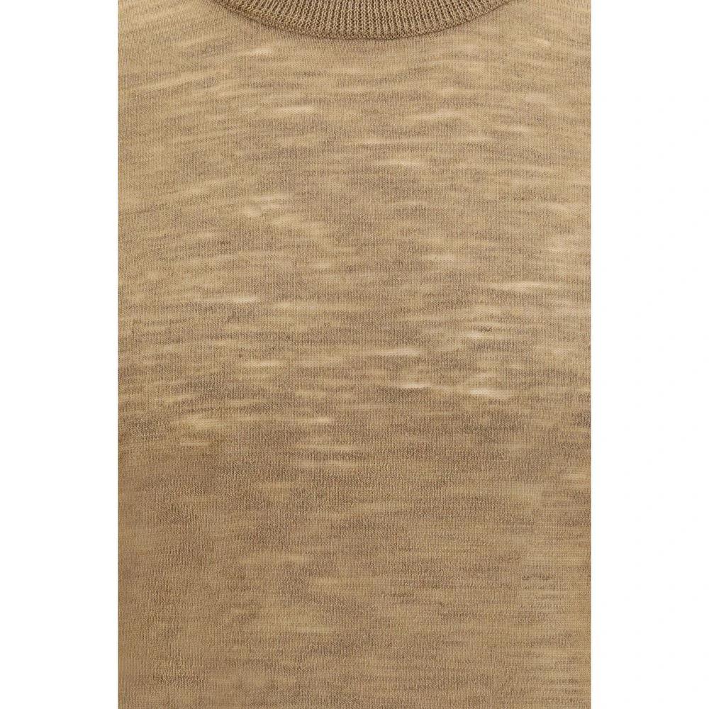 Brooksfield Beige Linen Shortsleeve Shirt