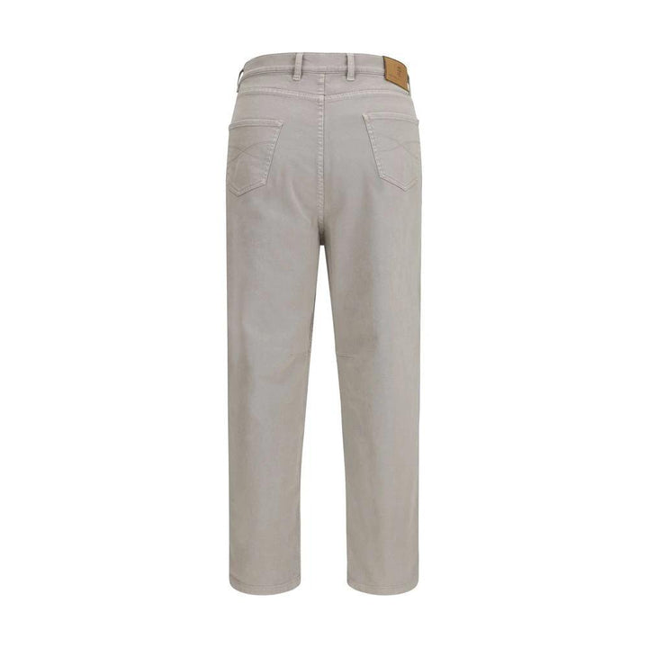 Brunello Cucinelli Brown Cotton Casual Pants