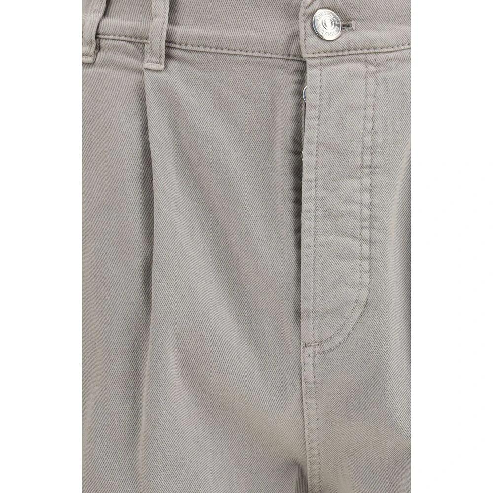 Brunello Cucinelli Brown Cotton Casual Pants