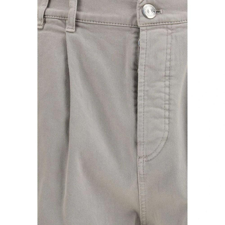 Brunello Cucinelli Brown Cotton Casual Pants