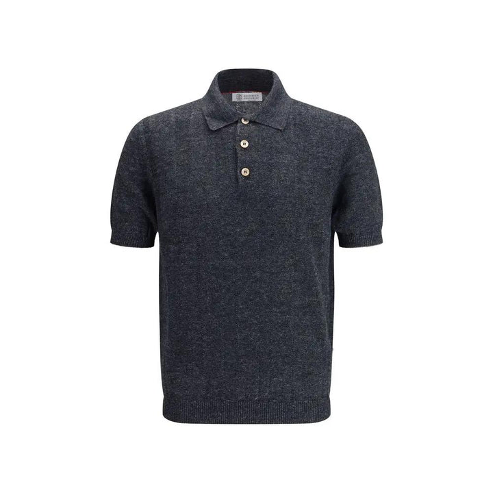 Brunello Cucinelli Sample Sale | Brunello Cucinelli Gray Cotton Polo Shirt - | Designer outlet